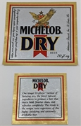 Michelob Dry Beer Label 