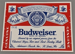 Budweiser Beer Label