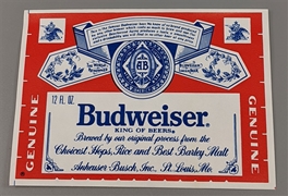 Budweiser Beer Label