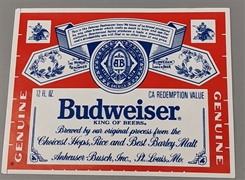 Budweiser Beer Label