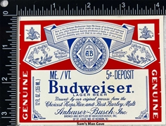 Budweiser Beer Label