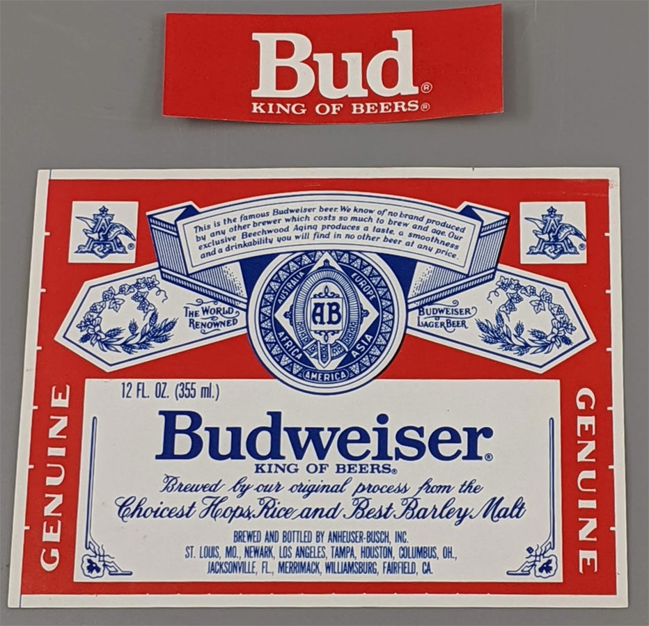 Louis Los Angeles Newark MAN CAVE 12 VNTG NOS Budweiser Beer Coasters Mat St 