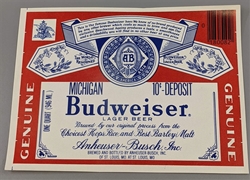 Budweiser Beer Label