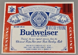 Budweiser Beer Label