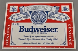 Budweiser Beer Label