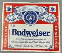 Budweiser Beer Label