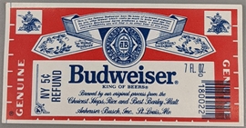 Budweiser Beer Label