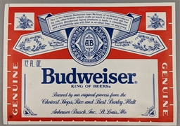 Budweiser Beer Label