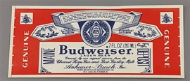 Budweiser Beer Label