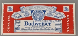 Budweiser Beer Label