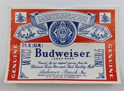 Budweiser Beer Label