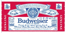 Budweiser Beer Label