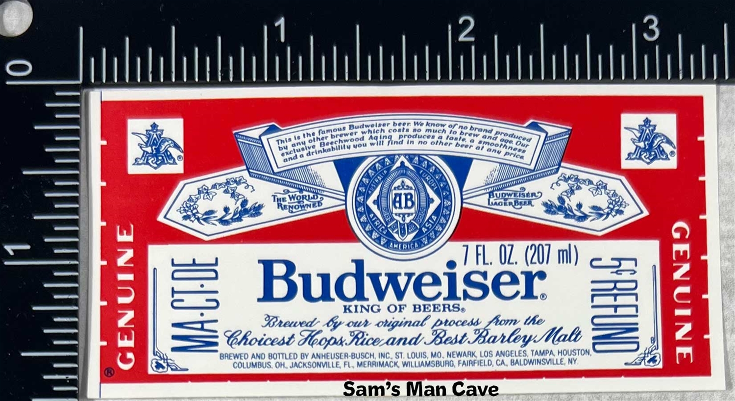 Printable Budweiser Label