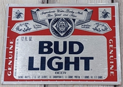 Bud Light Beer Label