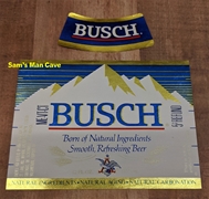 Busch Beer Label with neck label