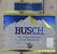 Busch Beer Label with neck label