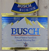 Busch Beer Label with neck label