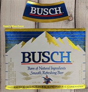 Busch Beer Label with neck label