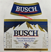 Busch Beer Label with neck label