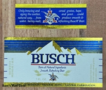 Busch Beer Label