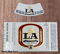 LA Michigan Refund Beer Label