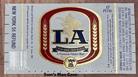 LA New York Refund Beer Label