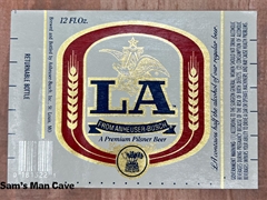 LA Returnable Bottle Beer Label