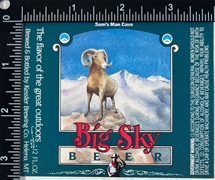 Kessler Big Sky Beer Label
