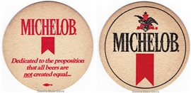 Michelob Dedicated Beer Coaster