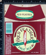Red Feather Pale Ale Label with neck