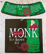 Mad Monk Nut Brown Ale Label with neck
