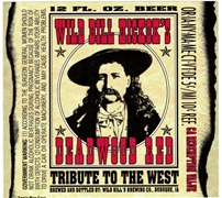Wild Bill Hickok's Deadwood Red Beer Label