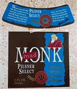 Mad Monk Pilsner Select Label with neck