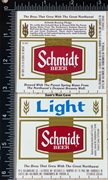 Schmidt Beer Schmidt Light Label Set