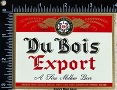 Du Bois Export Beer Beer Label
