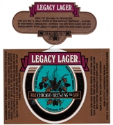 Legacy Lager Beer Label with neck