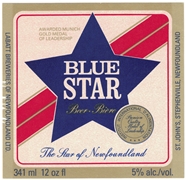 Blue Star Beer Bière Label