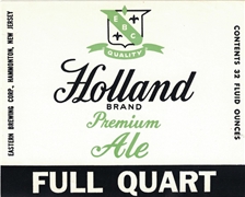 Holland Brand Premium Ale Label