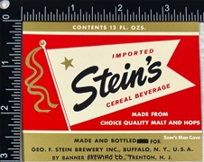 Stein's Cereal Beverage Label