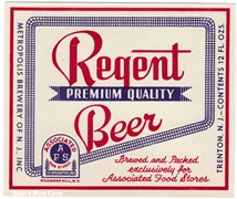 Regent Beer Label