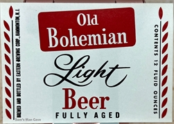 Old Bohemian Light Beer Label