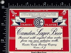 Camden Lager Beer Label
