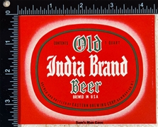 Old India One Quart Beer Label
