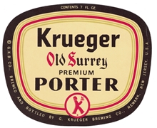 Krueger Old Surrey Premium Porter Label