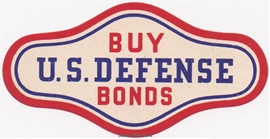 Buy U.S. Defense Bonds Neck Label