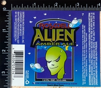 Roswell Alien Amber Ale Label