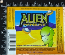 Alien Wheat Beer Label