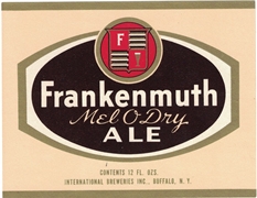 Frankenmuth Mel O Dry Ale Beer Label