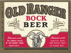 Old Ranger Bock Beer Label