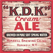 K.D.K Cream Ale IRTP Beer Label